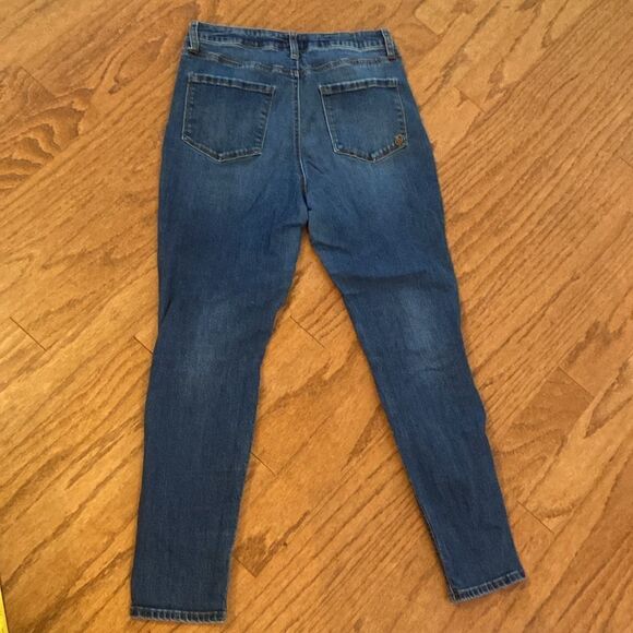 Indigo Rein size 13/30 jeans- curvy fit - distressed front - Picture 7 of 10